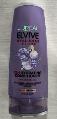 L Oréal Paris Elvive Hyaluron Plump 72H Hydrating Conditioner Dry Hair, 12.6 Oz