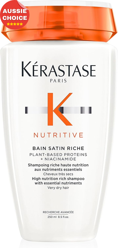 Kérastase Nutritive Rich Nourishing Shampoo 250ml Deeply Hydrates Dry Hair