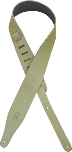 Levy's M17BL-BUF 2 1/2" Texas Steer Hide Pebbled Guitar Strap, Buff