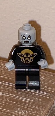 Minibigs Grogu Baby Yoda Black & Gold Torso x Citizen Brick Basic Zombie Head