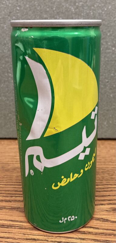 RARE Teem Lemon-Lime 1991 Soda Can from Kuwait Tall 250ml PepsiCo Pepsi product
