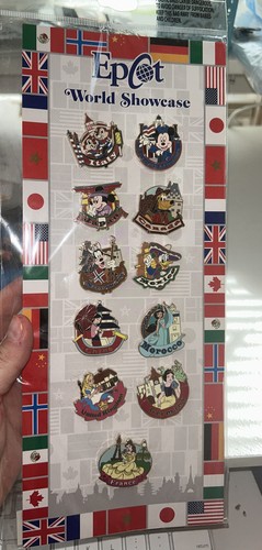 【海外ディズニー限定】Epcot World Showcase ピンバッジセット Disney 11 Pin Set Booster Epcot World Showcase Countries