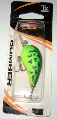 VINTAGE BOMBER FAT A LURE MADE IN MEXICO FIRETIGER COLOR B04FFT