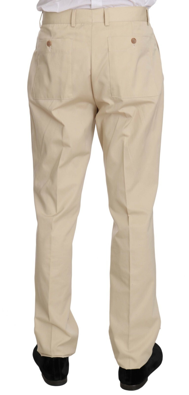 Pre-owned Romeo Gigli Suit Two Piece 3 Button Beige Cotton Solid Eu46 /us36/ S Rrp $600