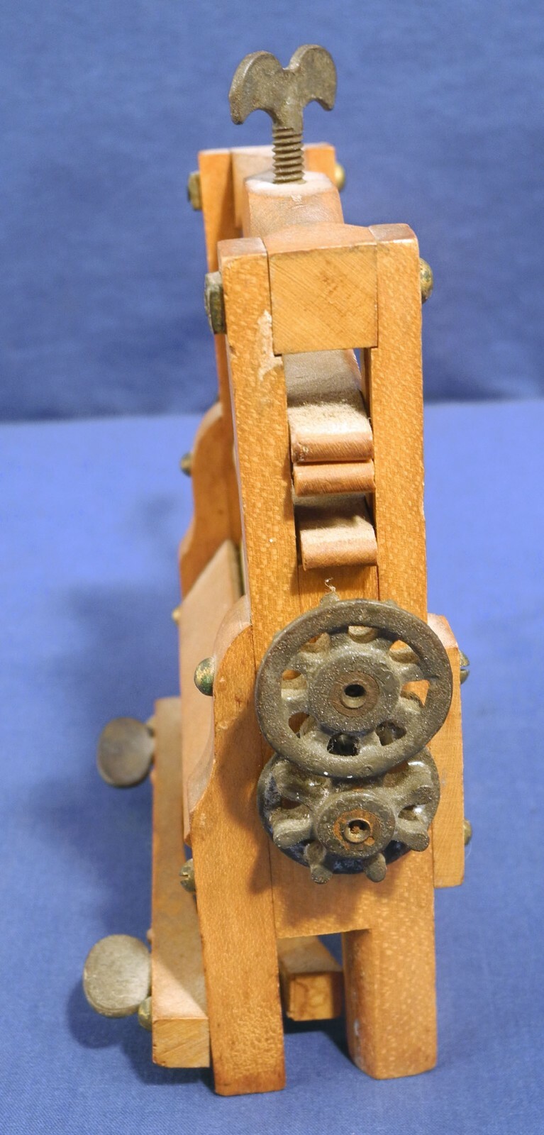 Vtg Antique Salesman Sample Clothes Wringer Toy 6