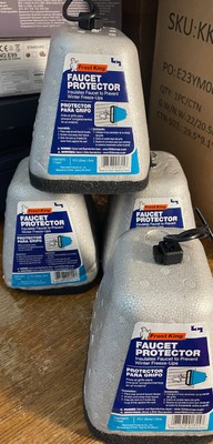 4x Frost King FC1 Grey Faucet Protector Cover Foam 1'' NEW