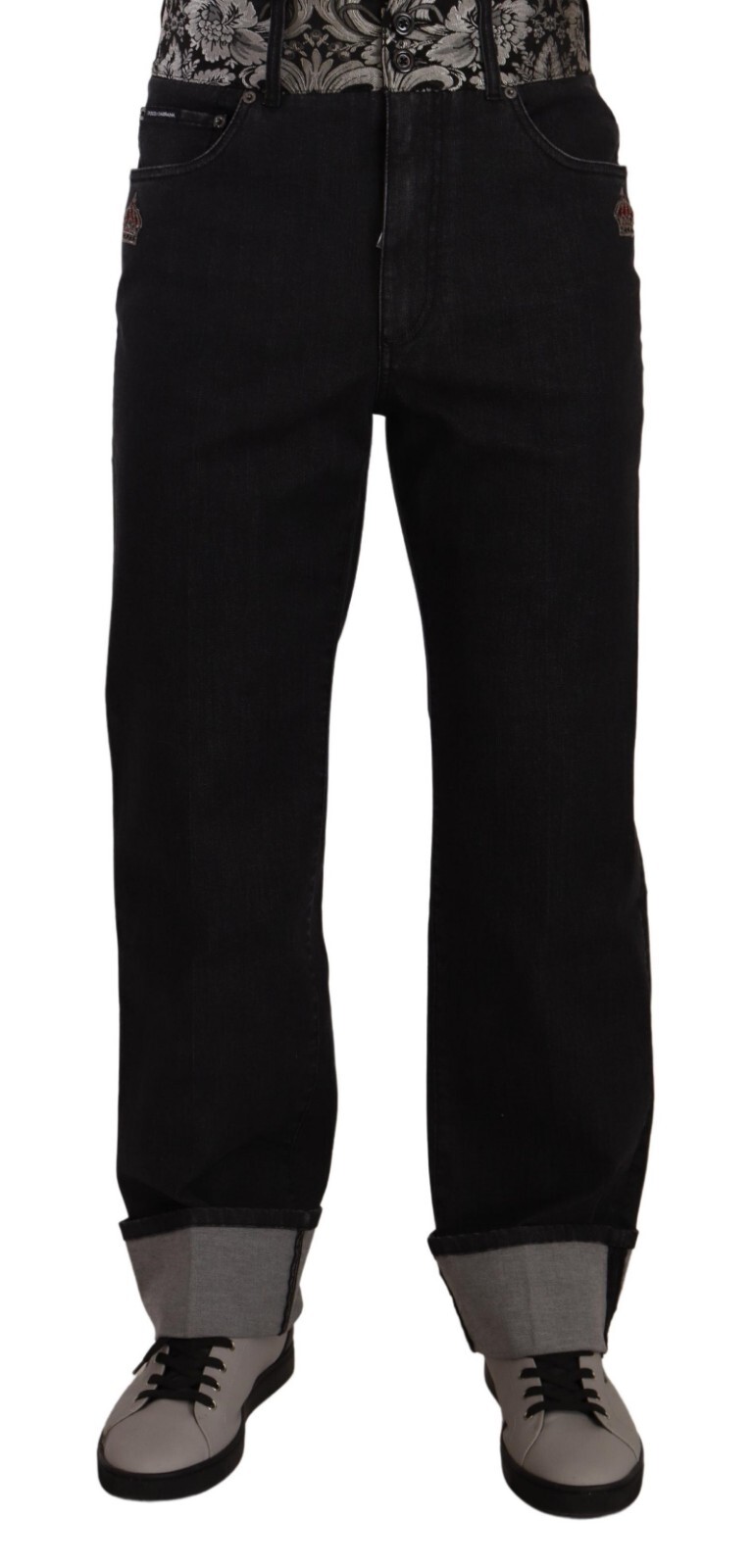 

Джинсы DOLCE - GABBANA Синий жаккардовый крона, прямой деним IT52/ W38/ XL Рекомендуемая розничная цена 1400 долларов США