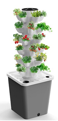 Hydroponics Growing System,30-Plants Indoor Vertical Tower Garden System Kit,...