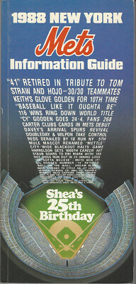 1988 New York Mets Information Guide Shea's 25th Birthday | eBay