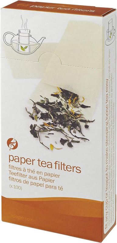 Paper Tea, 100 Filters, White
