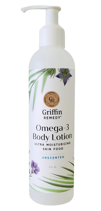 Omega-3 Body Lotion-Unscented with Organic MSM and Essential Oils, Ultra Moistur