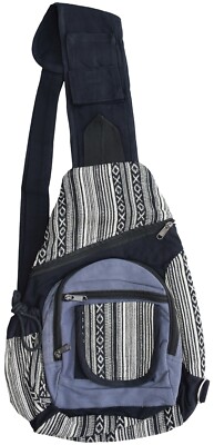 Gheri Hombre Mujer Cruzado Multibolsisllos Algodón Unisex Cómodo Bolso Tira