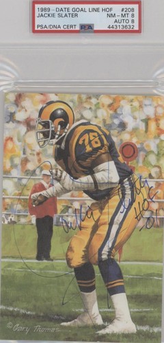 1989-Present Goal Line Art Pro Football Hall of Fame Collection Jackie Slater #208
