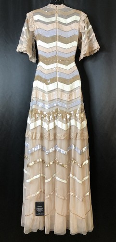 Pre-owned Anthropologie Bhldn X Needle & Thread Alaska Sequin Maxi Dress $729 Sz 0 In Pink