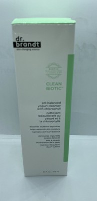 NEW NIB Dr. Brandt Clean Biotic pH-Balanced Yogurt Cleanser w/ Chlorophyll AUTHN