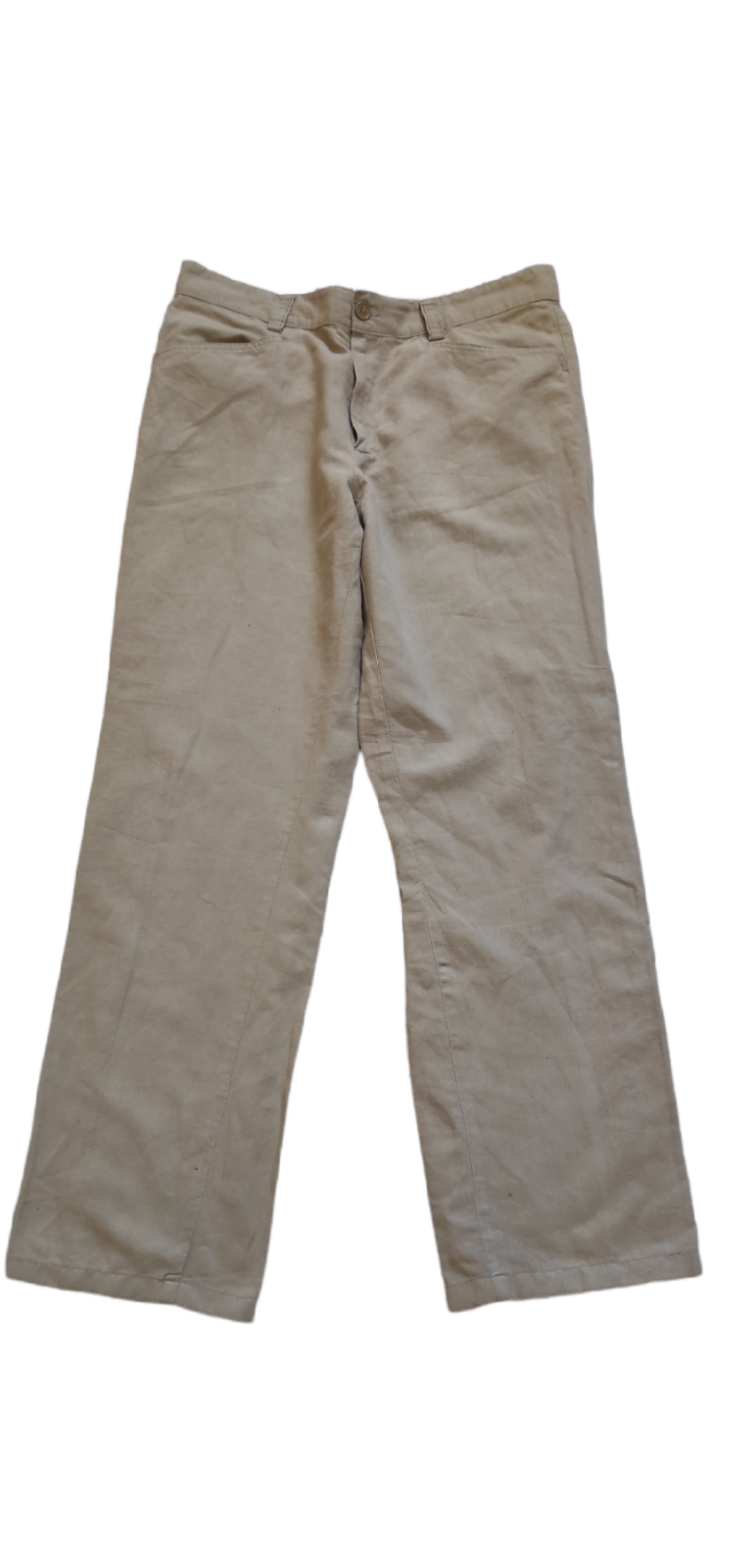 パンツ BURBERRY Straight pants Beige BURBERRY LONDON” sand beige cotton twill straight pants