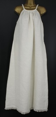 MISSING YOU ALREADY WOMENS HALTER-NECK TASSEL DRESS SIZE XS BEIGE   IB