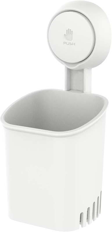 Drill-Free Shower Organizer with Suction Cup - Space-Saving Bathroom Holder for