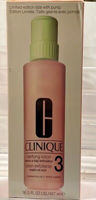 Clinique Clarifying Lotion #3 Twice a Day  Exfoliator 16.5 oz, NIB