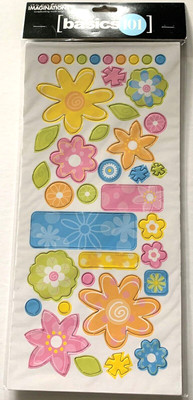 Creative Imaginations - Basics 101 Flower Chipboard - 6'' x 12''