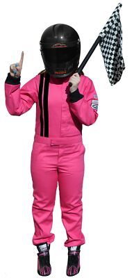 PINK KIDS FIRE SUIT SFI 3.2A/1 RACE SUIT SFI 3-2A/1 ONE PIECE SUIT SIZE KIDS 5