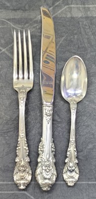 Sir Christopher by Wallace Sterling Silver Flatware Set For 2 Service 6 Pieces