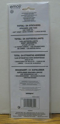 Vinyl Emoji 3D Raised Stickers #50825 Unique Industries - School Emojis 2016