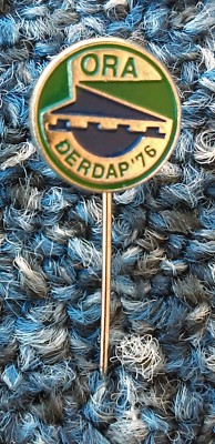 Youth work actions, ORA ĐERDAP 1976. Serbia Communist era, vintage badge, pin !!