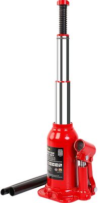 BIG RED 4 Ton (8,000 LBs) Torin Double Ram Welded Hydraulic Car Bottle Jack ,Red