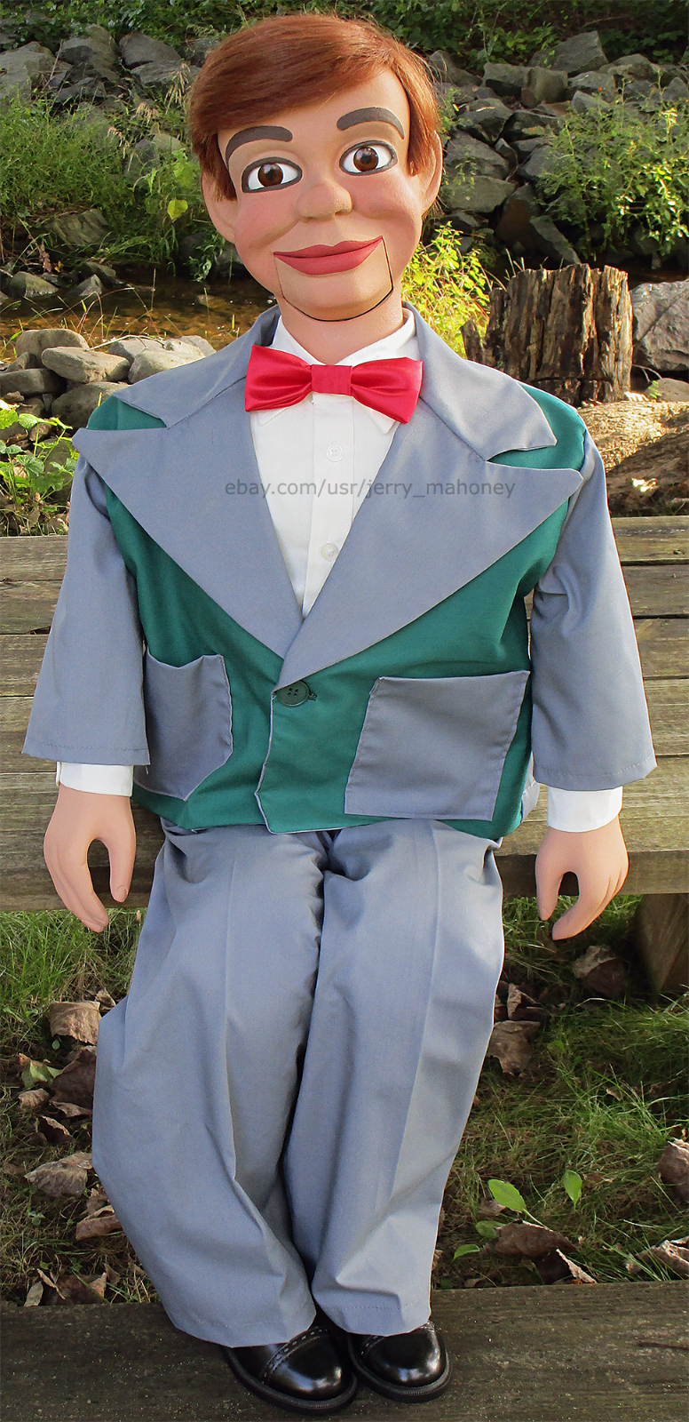 (Used by Paul Winchell) Jerry Mahoney ventriloquist dummy doll puppet figure