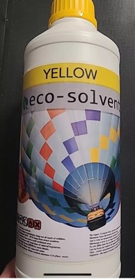 1L YELLOW Eco-Solvent Ink for Roland, Mutoh, Mimaki, & more; See Description