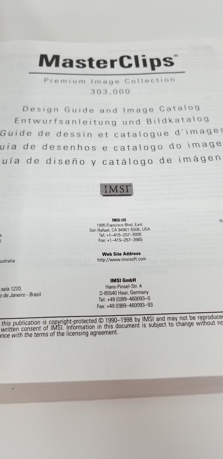 IMSI Masterclips 303,000: Design Guide and Image Catalog Paperback 1998