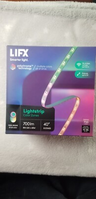 New LIFX Smart 40'' Lightstrip 8 Color Zones LZ3TV1MUS  700lm Wifi Alexa Google