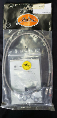 BRAIDED FRONT ZX9R 01-02 ZX9 PLAIN  BRAKE RACE KIT SUPERBIKE MELVIN GALFER MUZZY