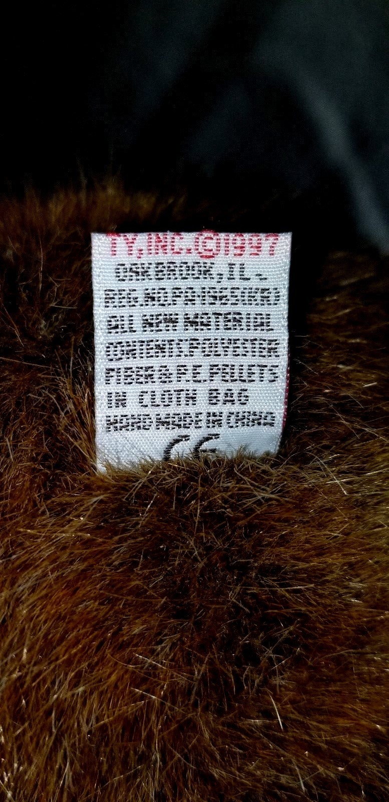 VINTAGE TY TEDDY BEAR STUFFED ANIMAL 1997
