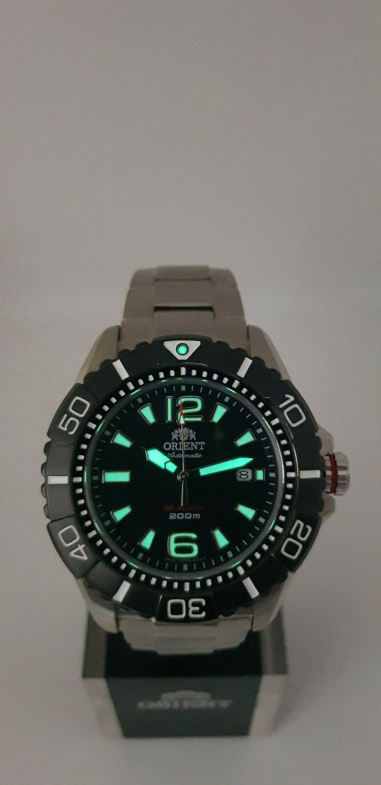Pre-owned Orient Beast M-force Automatic Titanium Dive Watch Sapphire Crystal Dv01001b