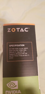 Zotac GeForce GT610 512MB 64BIT DDR3 PCI Graphics Card ZT-60604 299-5N228-000ZT