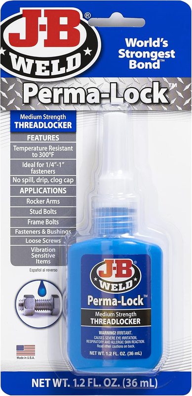 24236 Perma-Lock Medium Strength Threadlocker - Blue - 36 Ml