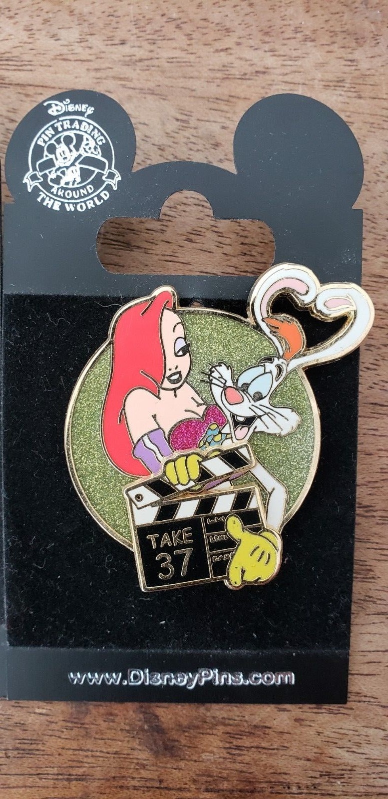 Jessica Rabbit set of 2 pins maroon dress & take 37 with Roger FREE SHIPPING