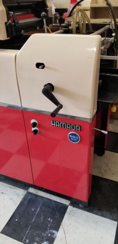 2 Color HAMADA 660 CD Mini Offset Printing Machine