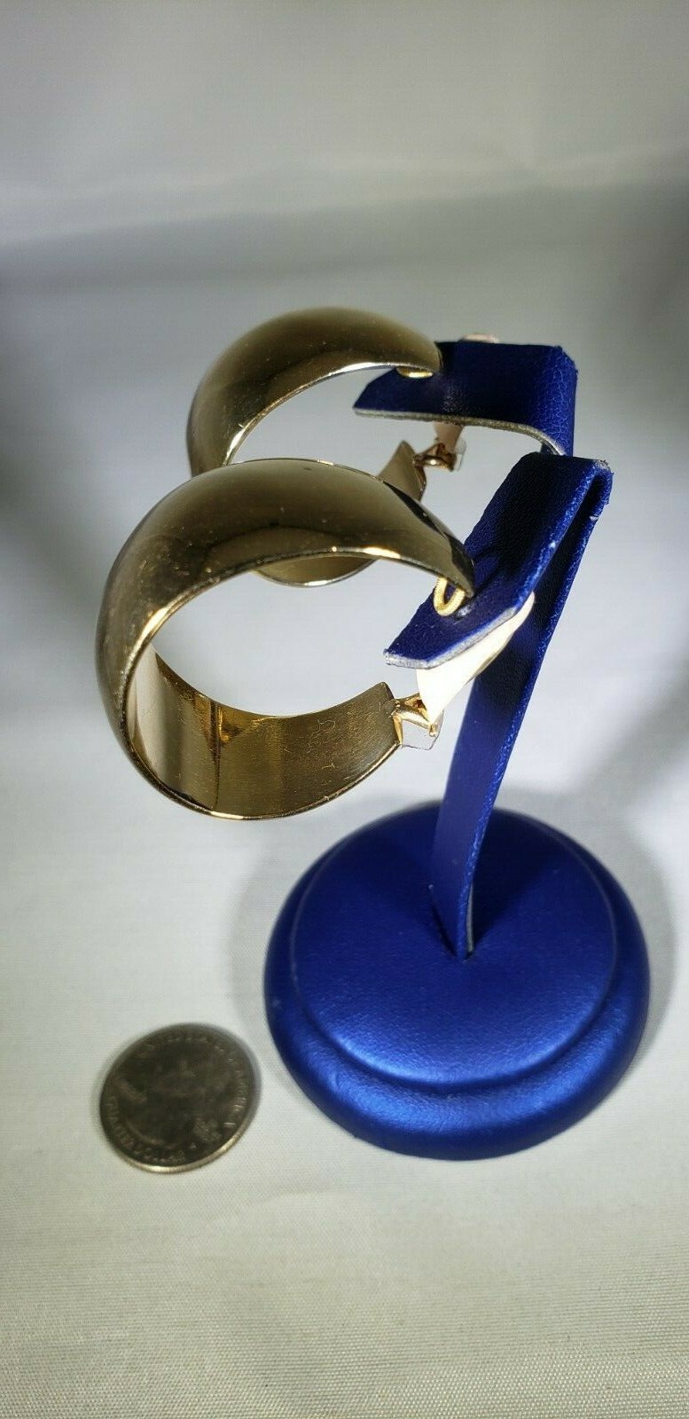 14 KT YELLOW GOLD SOLID CUFF CLIP ON EARRINGS