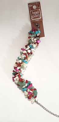 HALCRAFT Bead Gallery MULTI STONE BRACELET - 7.5 in