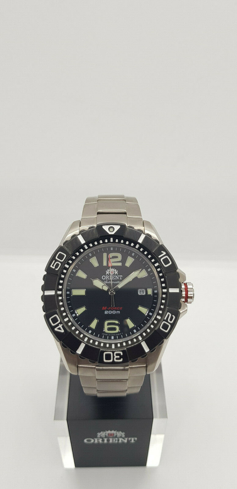 Pre-owned Orient Beast M-force Automatic Titanium Dive Watch Sapphire Crystal Dv01001b