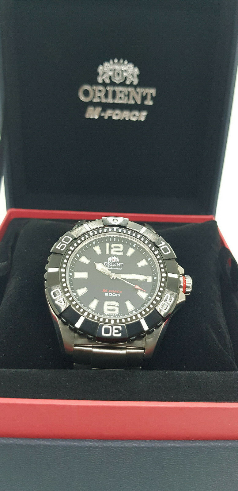 Pre-owned Orient Beast M-force Automatic Titanium Dive Watch Sapphire Crystal Dv01001b