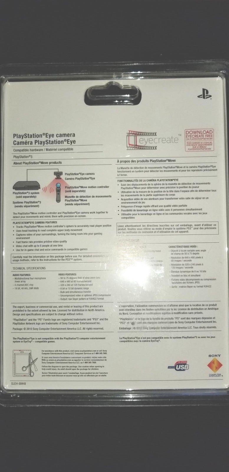 PS3 PlayStation 3 Eye Camera SLEH-00448 New Sealed Box