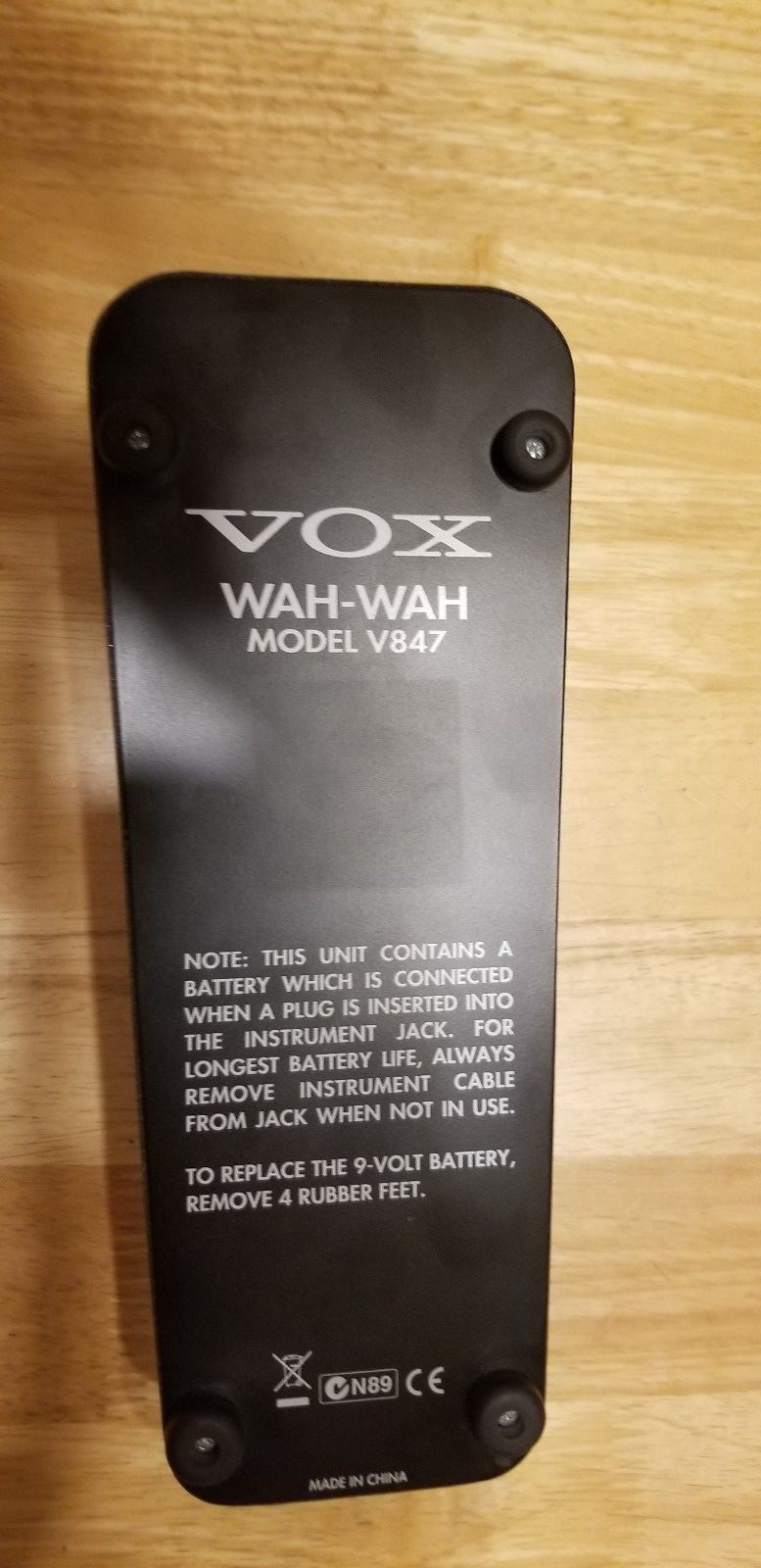 VOX V847 Wah Guitar Effect Pedal