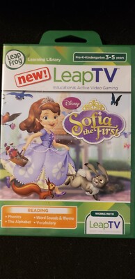 NEW Leap Frog Leap TV Reading Game Disney Sofia The First Tri-Kingdom 3-5 years