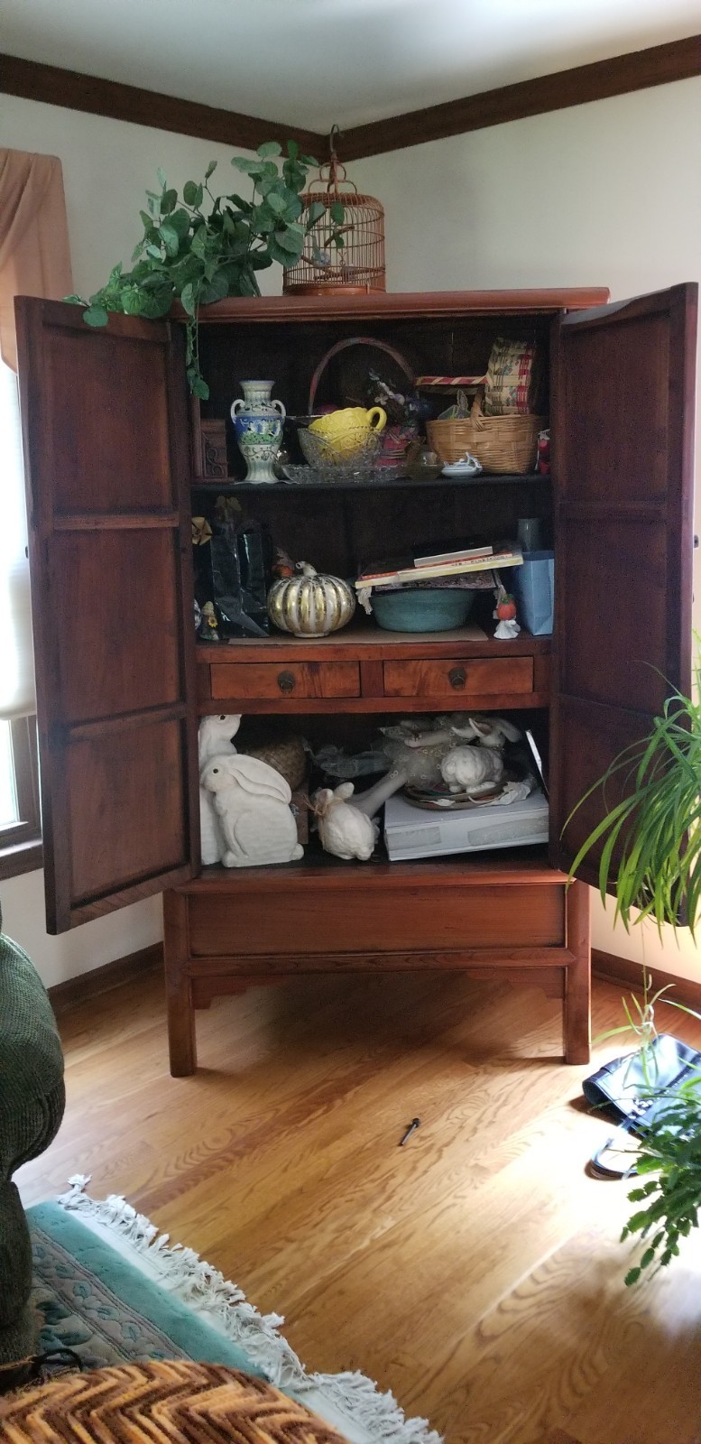 ANTIQUE, CHINESE, JUMU TAPERED CABINET, YUANJIAOGUI