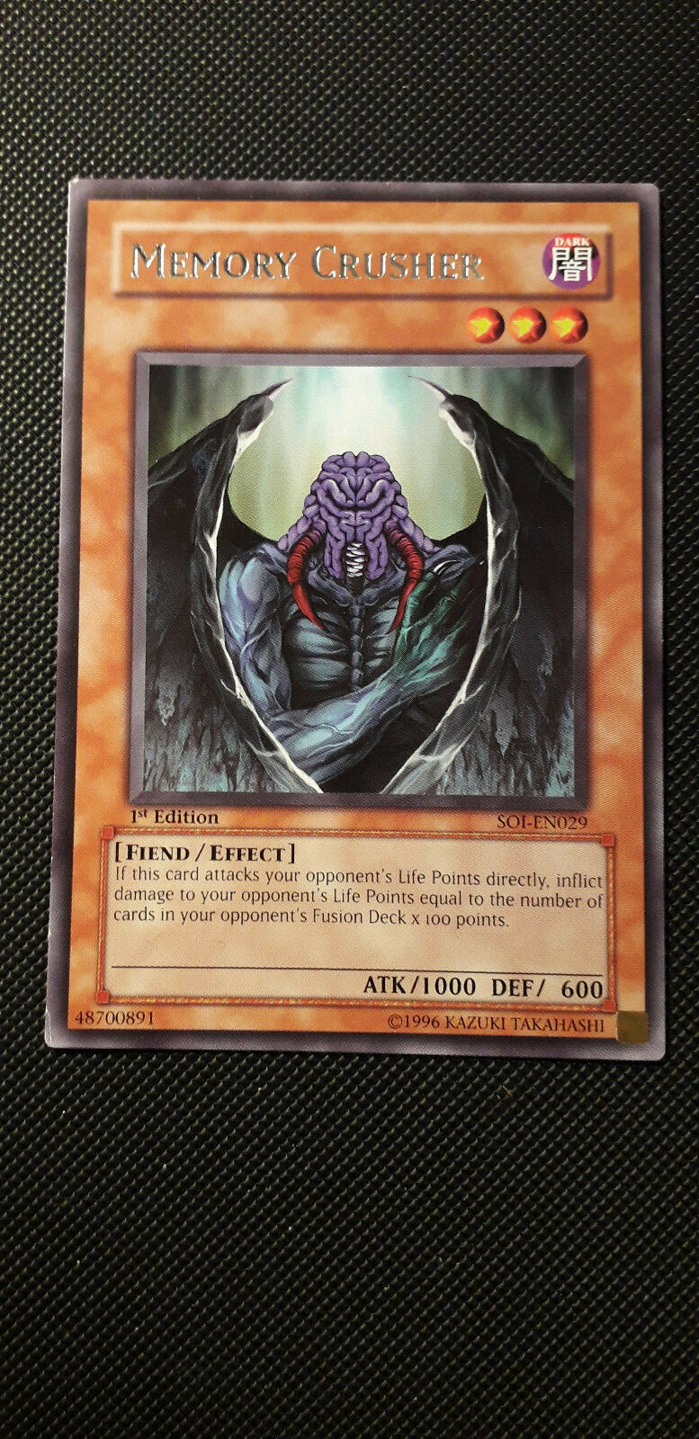 遊戯王 / Memory Crusher SOI-EN029 Yu-Gi-Oh! TCG - Memory Crusher (SOI-EN029 Ultimate Rare 1st