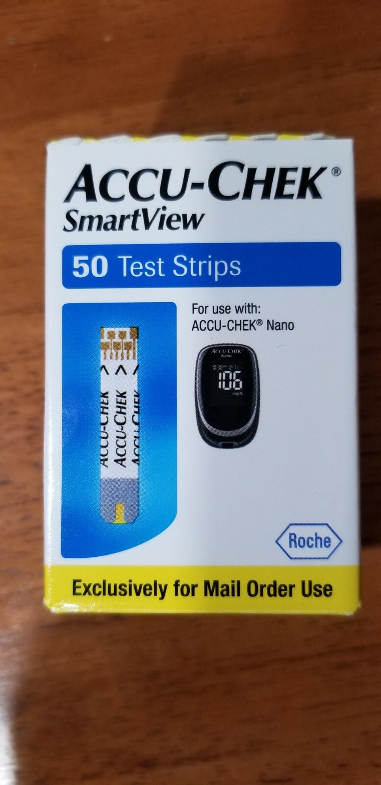 Roche Accu-Chek Nano Smartview  Meter Monitor + 50 Test Strips 2015